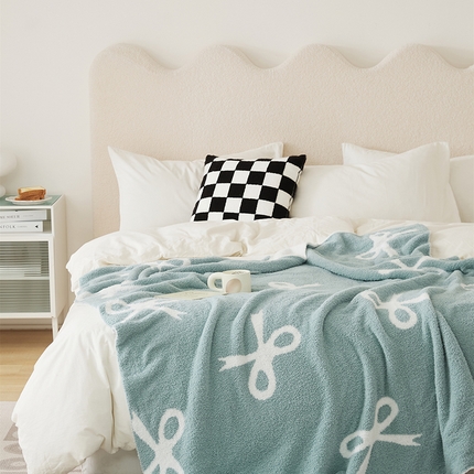 91家纺网 家纺一手货源 找家纺 （总）暖绵绵2025新款半边绒涤纶混纺毯子抱枕套