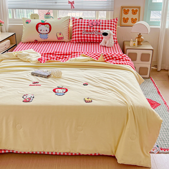 91家纺网 家纺一手货源 找家纺 （总）一霖家纺 2025新款高克重云朵毛巾绣夏被