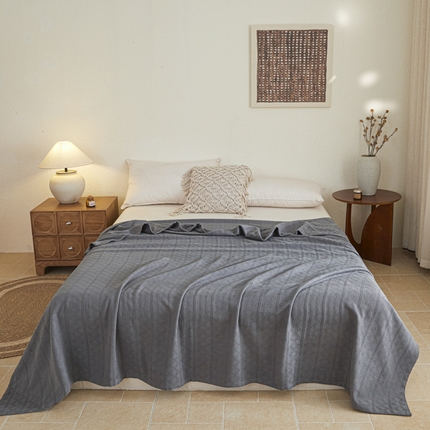 悦然毛巾被 2025新款棉缇锦梦全棉夏用毛巾被盖毯 棉缇锦梦深咖