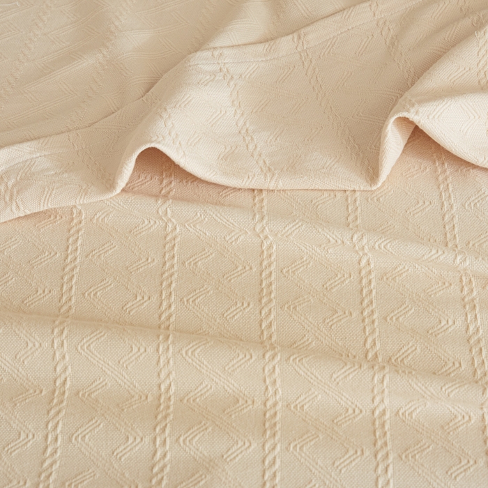 91家纺网 家纺一手货源 找家纺 悦然毛巾被 2025新款棉缇锦梦全棉夏用毛巾被盖毯 棉缇锦梦杏黄