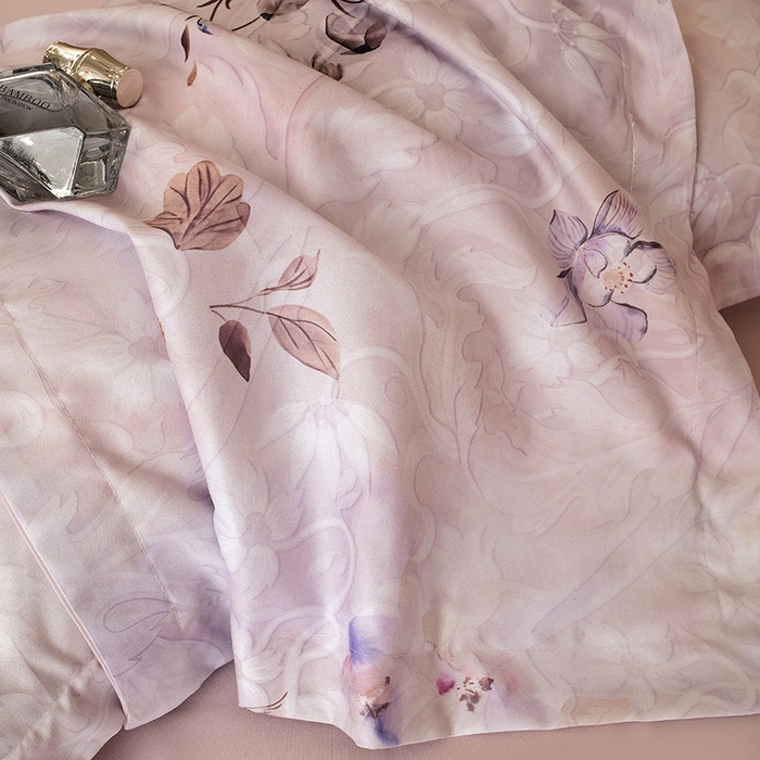 91家纺网 家纺一手货源 找家纺 典雅家纺 2025新款艾阳暖棉印花四件套 醉清颜