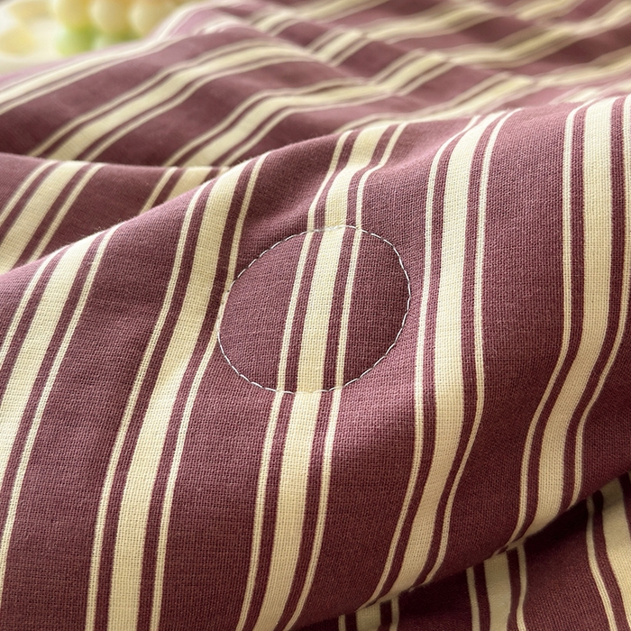 91家纺网 家纺一手货源 找家纺 怡家居 2025新款全棉双层纱毛巾绣夏被四件套 夏被-可爱曲奇