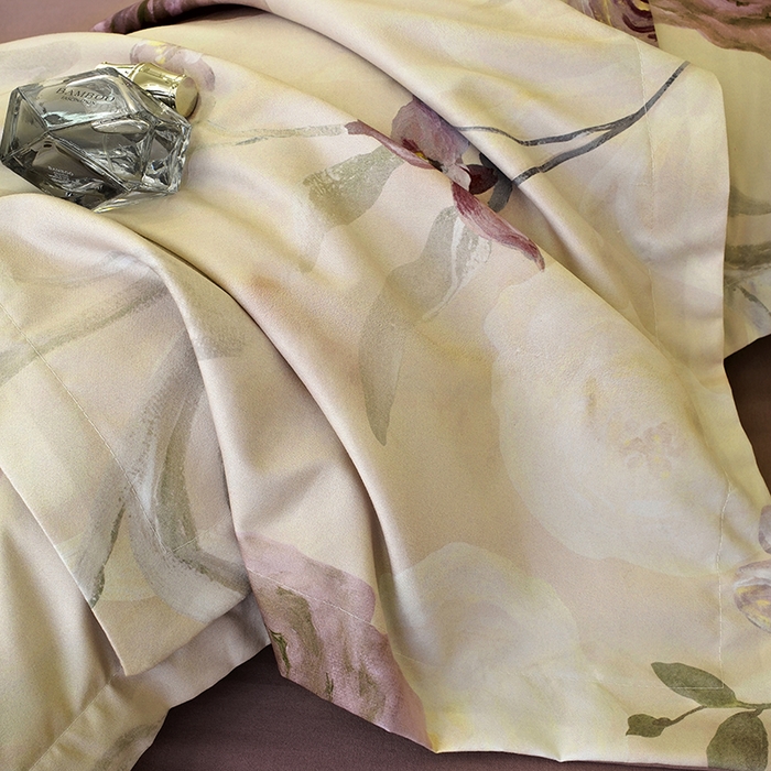 91家纺网 家纺一手货源 找家纺 典雅家纺 2025新款艾阳暖棉印花四件套 梦幻花园