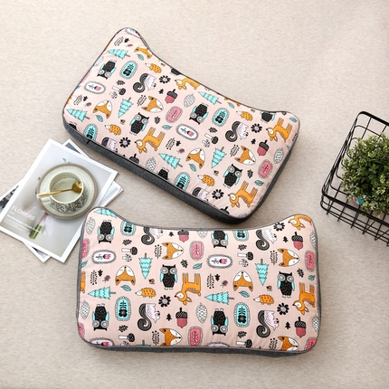 91家纺网 家纺一手货源 找家纺 （总）明星枕业 2025新款纯棉儿童卡通荞麦枕学生护椎枕可拆洗家用