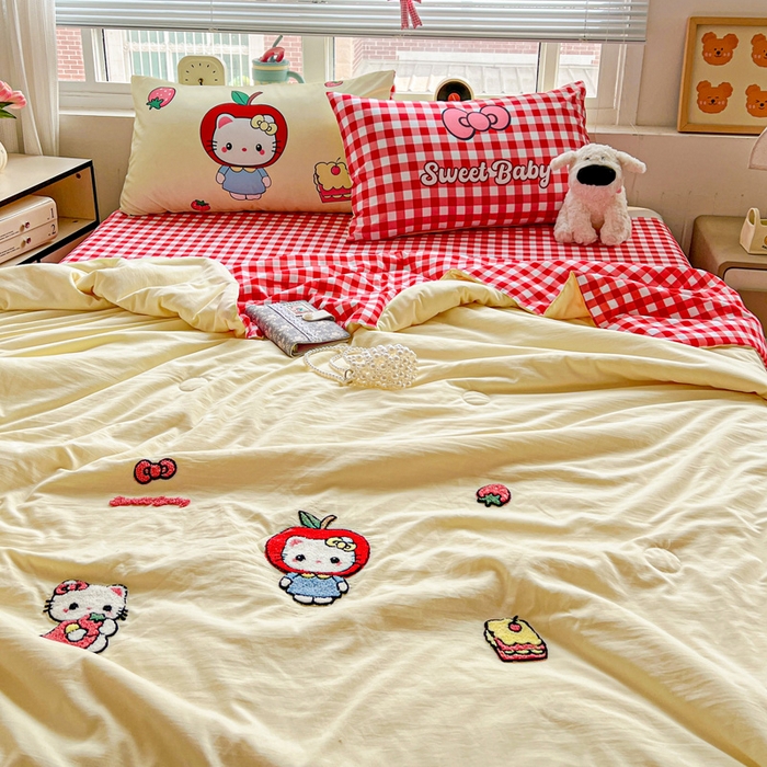 91家纺网 家纺一手货源 找家纺 （总）一霖家纺 2025新款高克重云朵毛巾绣夏被