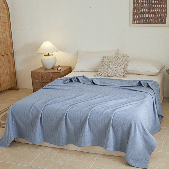 91家纺网 家纺一手货源 找家纺 （总）悦然毛巾被 2025新款棉缇锦梦全棉夏用毛巾被盖毯