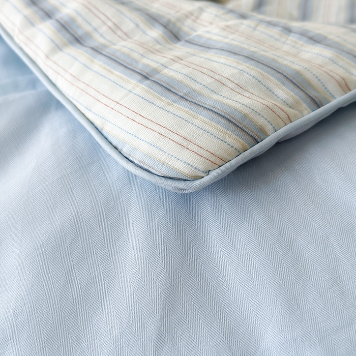 91家纺网 家纺一手货源 找家纺 怡家居 2025新款全棉双层纱毛巾绣夏被四件套 夏被-晚安熊