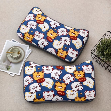 91家纺网 家纺一手货源 找家纺 （总）明星枕业 2025新款纯棉儿童卡通荞麦枕学生护椎枕可拆洗家用