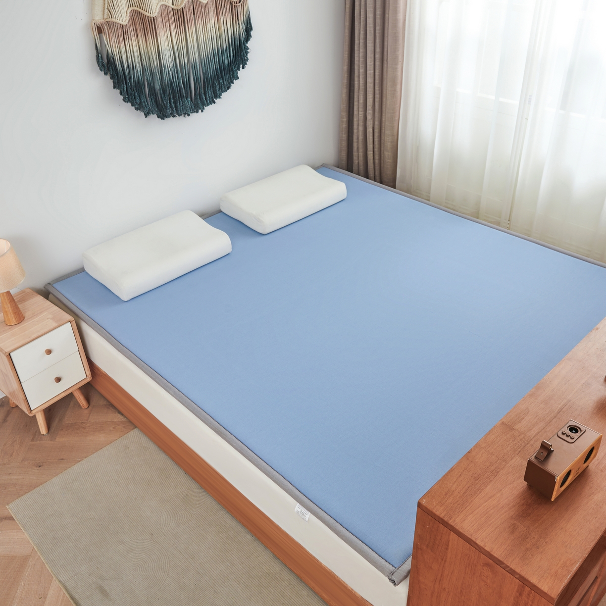 91家纺网 家纺一手货源 找家纺 （总）芊梵床垫 2025新款原棉老粗布海绵榻榻米垫子床垫可定制（45%棉 55%涤）