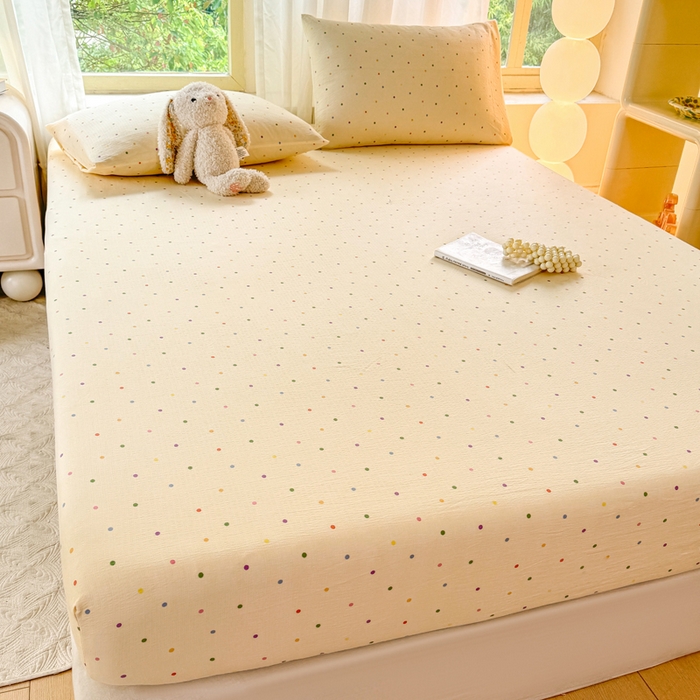 91家纺网 家纺一手货源 找家纺 （总）仟网汇 2025新款云感棉双层纱床笠