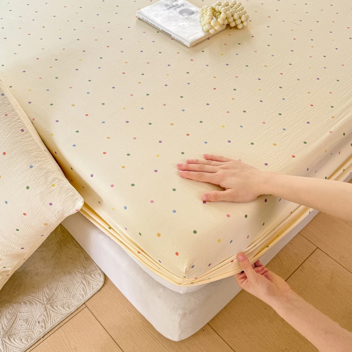 91家纺网 家纺一手货源 找家纺 （总）仟网汇 2025新款云感棉双层纱床笠