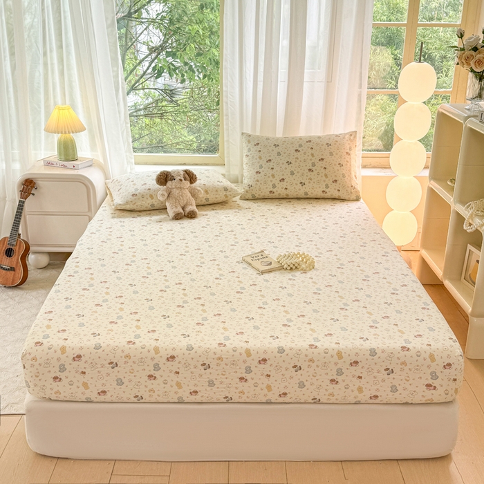 仟网汇 2025新款云感棉双层纱床笠 高西地