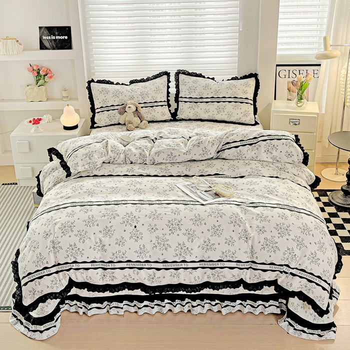 91家纺网 家纺一手货源 找家纺 仟网汇 2025新款赫本风床盖四件套 赫本娜