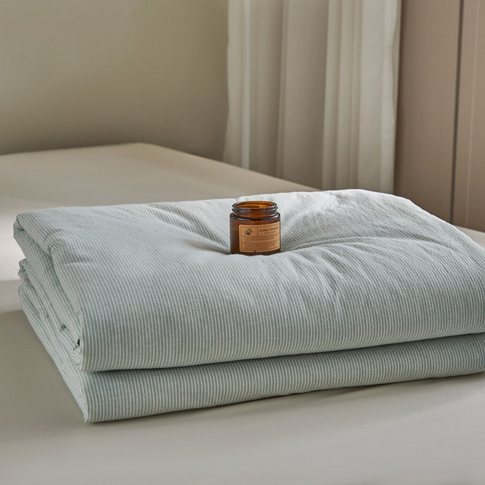 91家纺网 家纺一手货源 找家纺 （总）良品汇馆 2025新款日式无印水洗棉夏被良品大豆纤维被条纹全棉柔软夏凉被空调被子