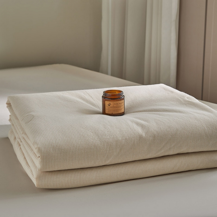 91家纺网 家纺一手货源 找家纺 （总）良品汇馆 2025新款日式无印水洗棉夏被良品大豆纤维被条纹全棉柔软夏凉被空调被子