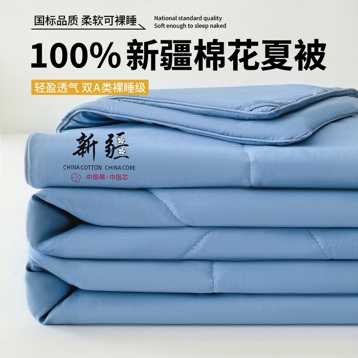 91家纺网 家纺一手货源 找家纺 （总）思雅庭 2025新款水洗棉新疆棉花被夏被夏凉被空调被子