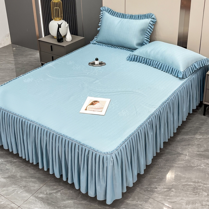 91家纺网 家纺一手货源 找家纺 （总）瑞兴纺 2025新款高分子PE软凉席款床裙款