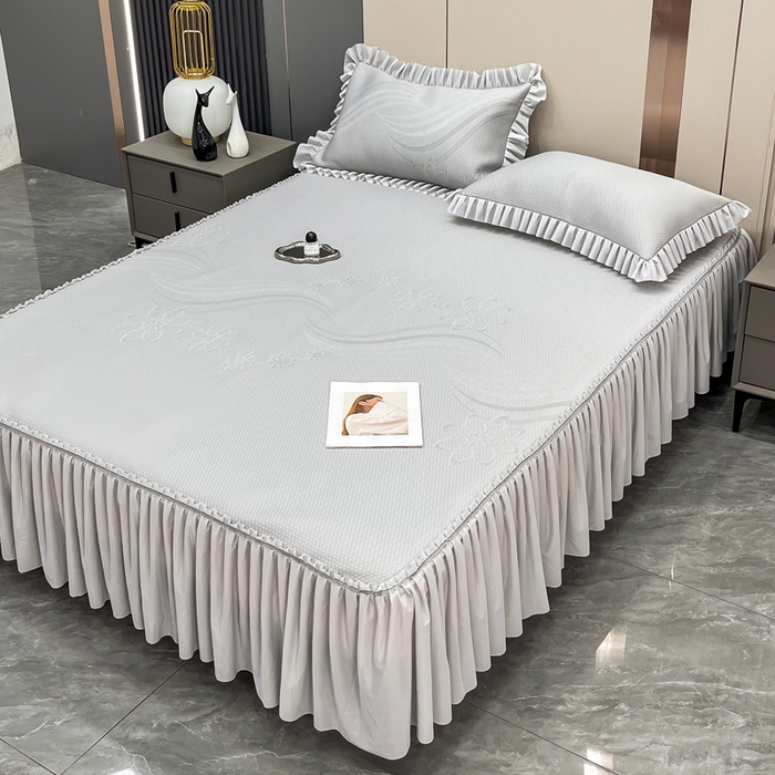 91家纺网 家纺一手货源 找家纺 （总）瑞兴纺 2025新款高分子PE软凉席款床裙款