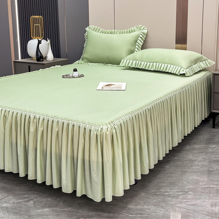 91家纺网 家纺一手货源 找家纺 （总）瑞兴纺 2025新款高分子PE软凉席款床裙款