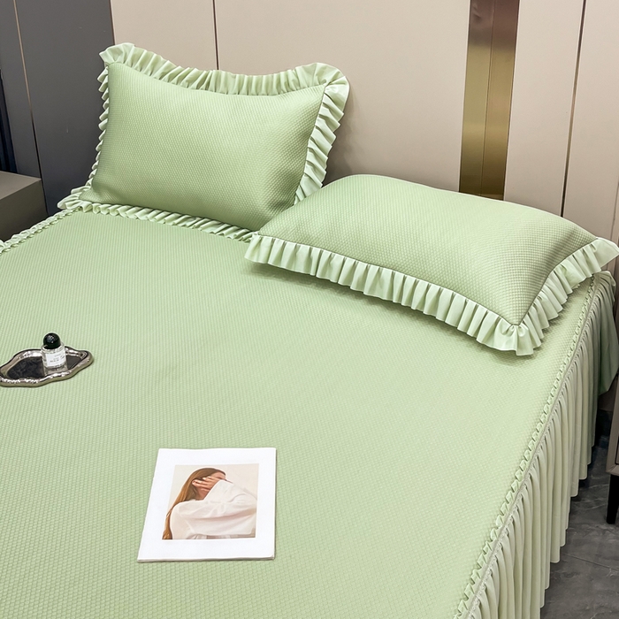 91家纺网 家纺一手货源 找家纺 （总）瑞兴纺 2025新款高分子PE软凉席款床裙款