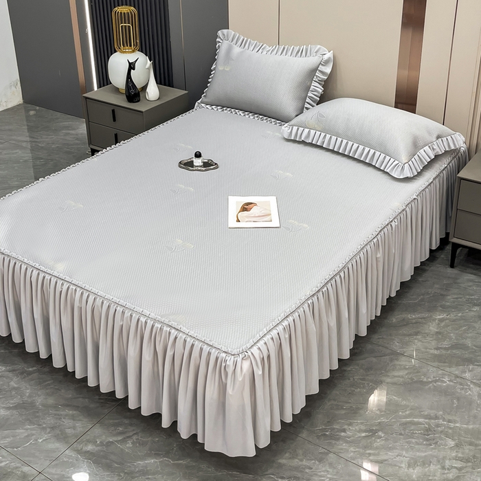 91家纺网 家纺一手货源 找家纺 （总）瑞兴纺 2025新款高分子PE软凉席款床裙款