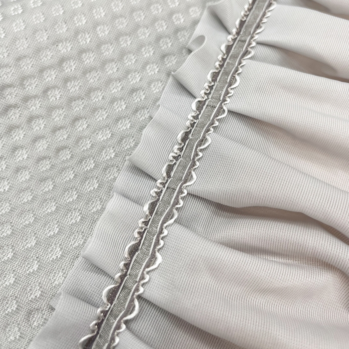 91家纺网 家纺一手货源 找家纺 瑞兴纺 2025新款高分子PE软凉席款床裙款 床裙款-华夫格-灰