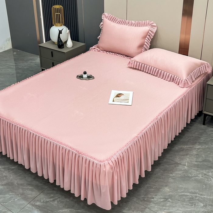 91家纺网 家纺一手货源 找家纺 （总）瑞兴纺 2025新款高分子PE软凉席款床裙款