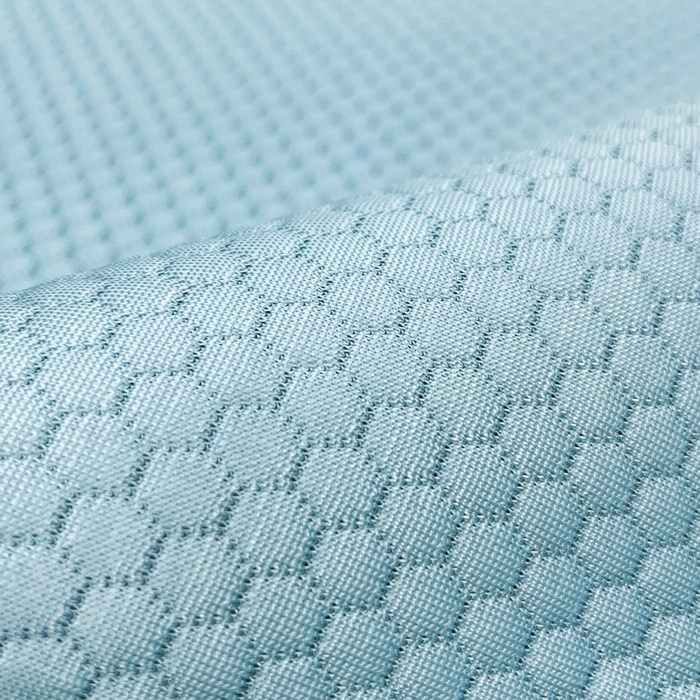 91家纺网 家纺一手货源 找家纺 瑞兴纺 2025新款高分子PE软凉席款床裙款 床裙款-小樱桃-蓝