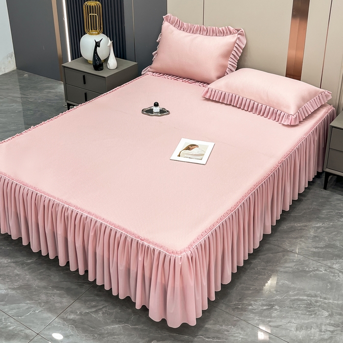 91家纺网 家纺一手货源 找家纺 （总）瑞兴纺 2025新款高分子PE软凉席款床裙款