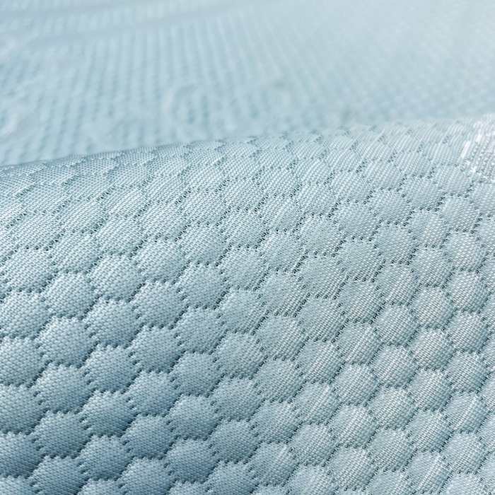 91家纺网 家纺一手货源 找家纺 瑞兴纺 2025新款高分子PE软凉席款床裙款 床裙款-五朵金花-蓝