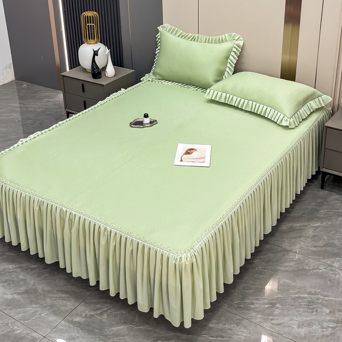 91家纺网 家纺一手货源 找家纺 （总）瑞兴纺 2025新款高分子PE软凉席款床裙款