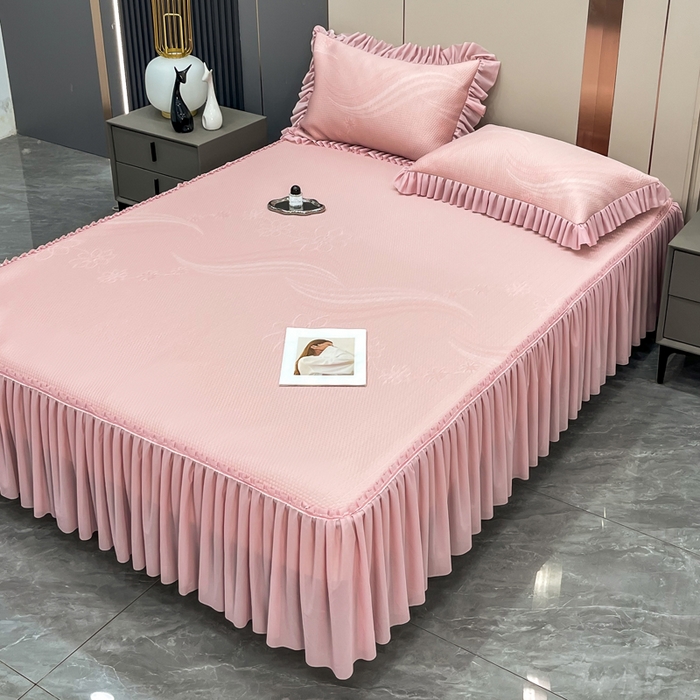 91家纺网 家纺一手货源 找家纺 （总）瑞兴纺 2025新款高分子PE软凉席款床裙款