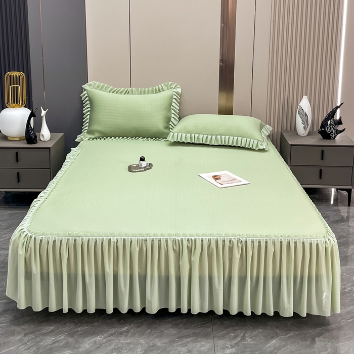 91家纺网 家纺一手货源 找家纺 （总）瑞兴纺 2025新款高分子PE软凉席款床裙款