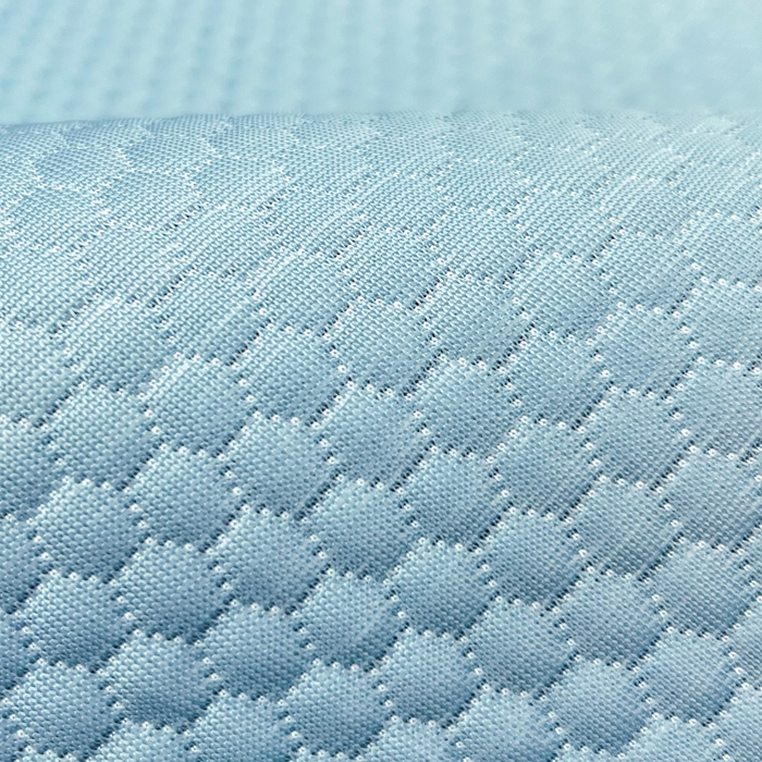 91家纺网 家纺一手货源 找家纺 瑞兴纺 2025新款高分子PE软凉席款床裙款 床裙款-玫瑰之恋-蓝