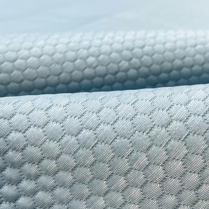 91家纺网 家纺一手货源 找家纺 瑞兴纺 2025新款高分子PE软凉席绣花款床单款 床单款-五朵金花-蓝