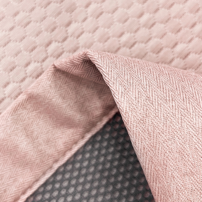 91家纺网 家纺一手货源 找家纺 瑞兴纺 2025新款高分子PE软凉席绣花款床单款 床单款-五朵金花-粉