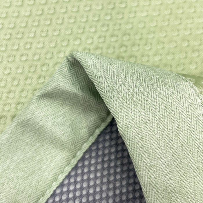 91家纺网 家纺一手货源 找家纺 瑞兴纺 2025新款高分子PE软凉席绣花款床单款 绣花床单款-格调-绿