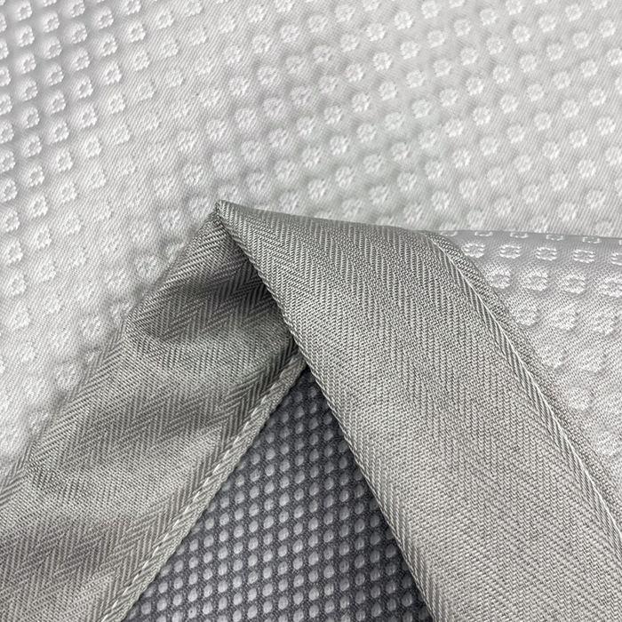 91家纺网 家纺一手货源 找家纺 瑞兴纺 2025新款高分子PE软凉席绣花款床单款 床单款-华夫格-灰