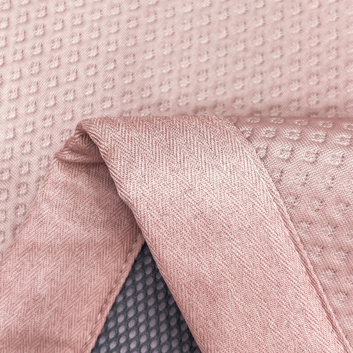 91家纺网 家纺一手货源 找家纺 瑞兴纺 2025新款高分子PE软凉席绣花款床单款 床单款-华夫格-粉