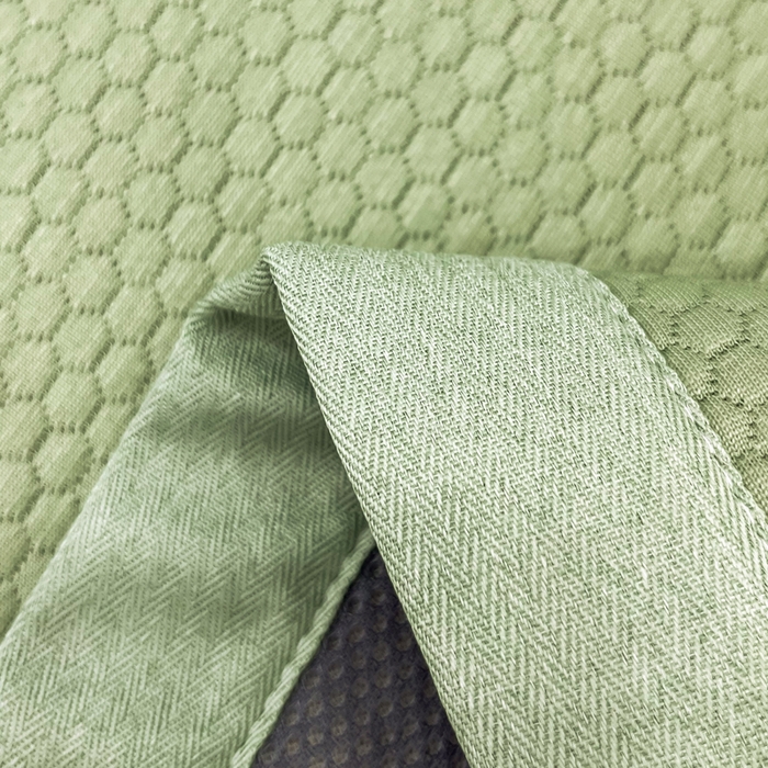 91家纺网 家纺一手货源 找家纺 瑞兴纺 2025新款高分子PE软凉席绣花款床单款 床单款-路易威-绿