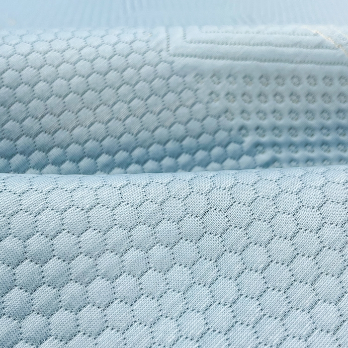 91家纺网 家纺一手货源 找家纺 瑞兴纺 2025新款高分子PE软凉席绣花款床单款 床单款-路易威-蓝