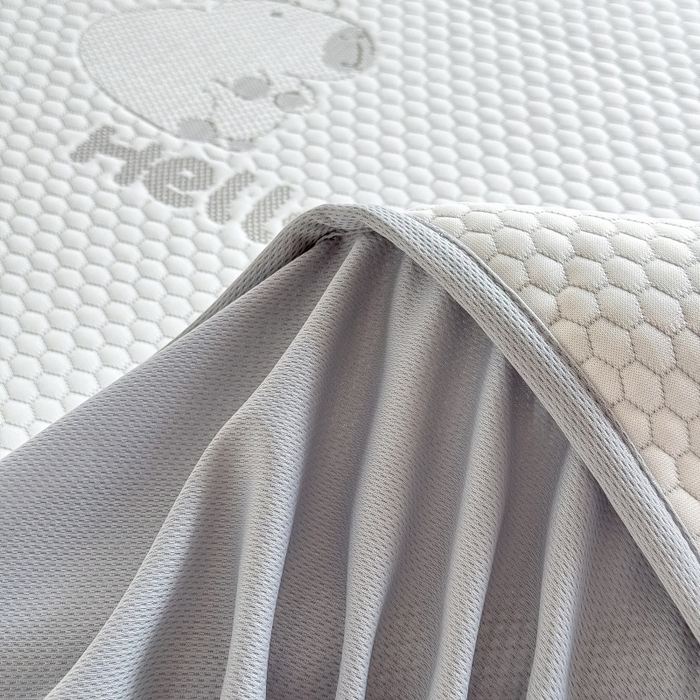 91家纺网 家纺一手货源 找家纺 水云缦 2025新款提花冰豆豆软席床笠款 卡皮巴拉-灰-床笠款