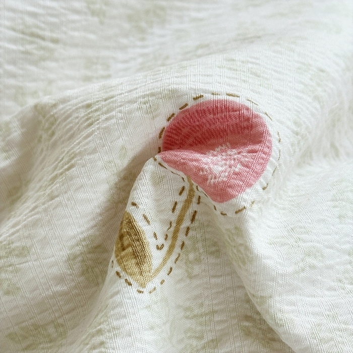 91家纺网 家纺一手货源 找家纺 斯卡诺家纺 2025新款纯棉花边双层纱四件套水洗棉四件套 逃之夭夭