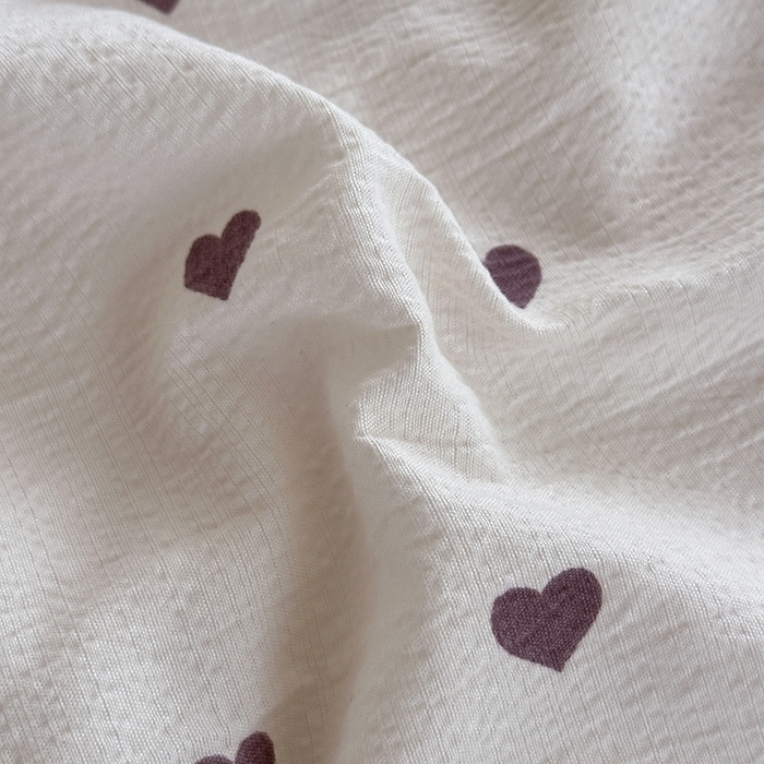 91家纺网 家纺一手货源 找家纺 斯卡诺家纺 2025新款纯棉花边双层纱四件套水洗棉四件套 紫爱心