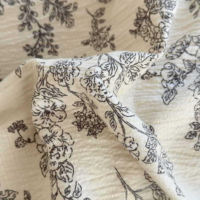 91家纺网 家纺一手货源 找家纺 斯卡诺家纺 2025新款纯棉花边双层纱夏被四件套水洗棉夏被四件套 洛可可