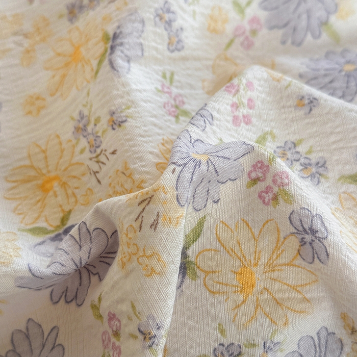 91家纺网 家纺一手货源 找家纺 斯卡诺家纺 2025新款纯棉花边双层纱夏被四件套水洗棉夏被四件套 唯美