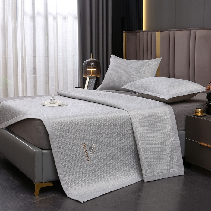 91家纺网 家纺一手货源 找家纺 （总）青雅席业 2025新款纯色PE高分子凉席席子