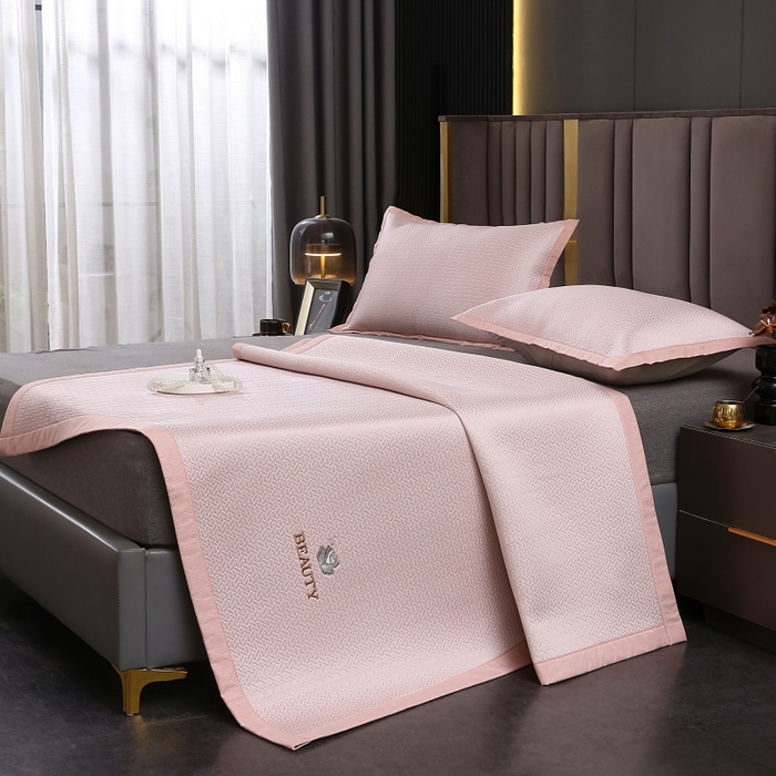 91家纺网 家纺一手货源 找家纺 （总）青雅席业 2025新款纯色PE高分子凉席席子