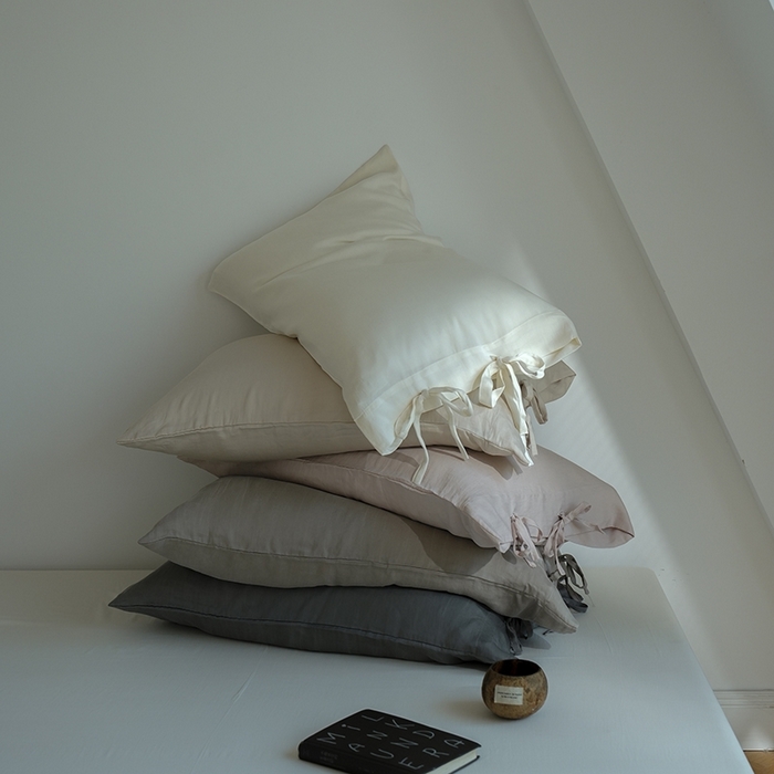 91家纺网 家纺一手货源 找家纺 （总）简纯主义 2025春夏新款60S进口兰精天丝日系系绳四件套--山本