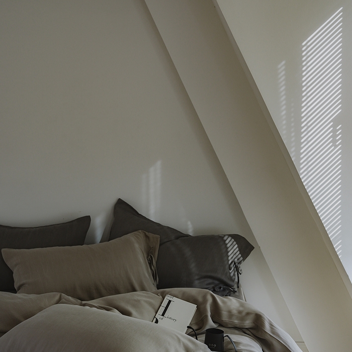 91家纺网 家纺一手货源 找家纺 简纯主义 2025春夏新款60S进口兰精天丝日系系绳四件套--山本 山本-苦茶